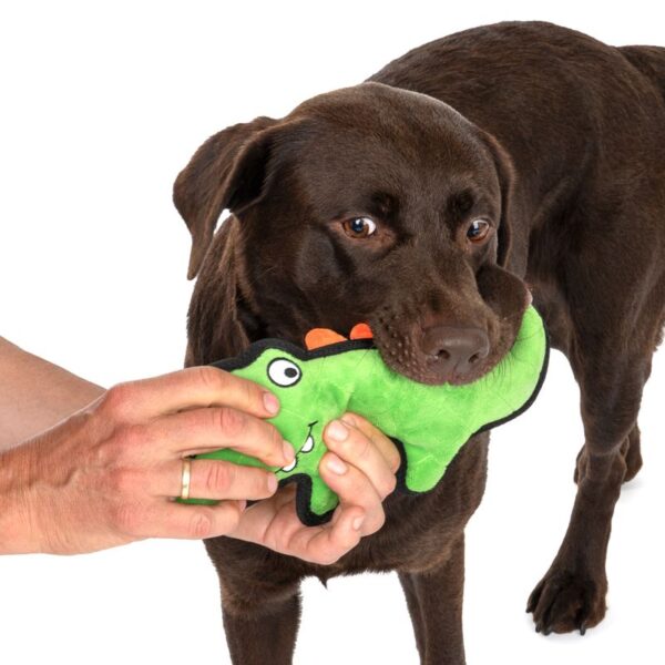 TIAKI Happy Croco Tough Dog Toy  33 x 14 x 5cm (Lx W x H) - Image 3