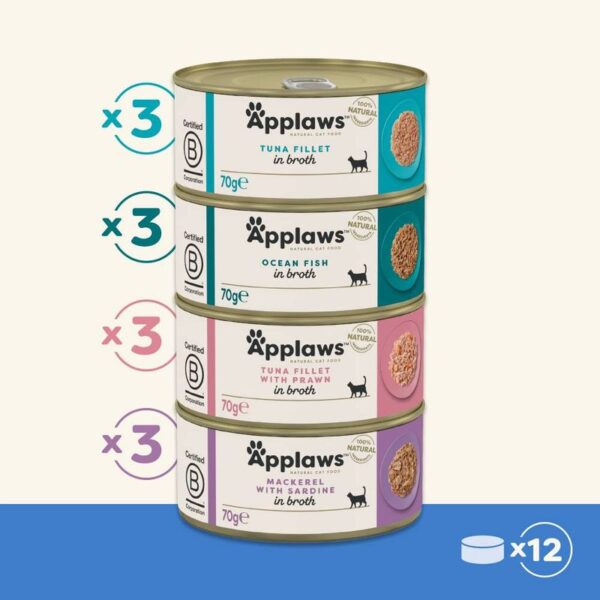 Applaws Adult Mixed Pack Cat Cans 70g - Image 3