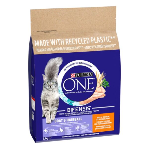 PURINA ONE Coat & Hairball Chicken & Whole Grains Dry Cat Food  750g - Image 5