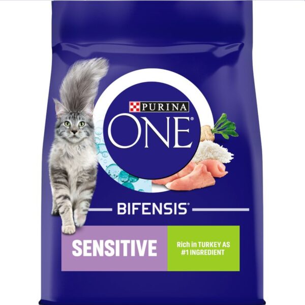 PURINA ONE Sensitive Turkey & Rice Dry Cat Food  750g - Image 3