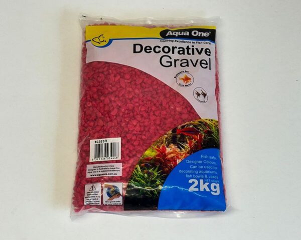Aqua One Decorative Gravel - Scarlett Red - 2kg