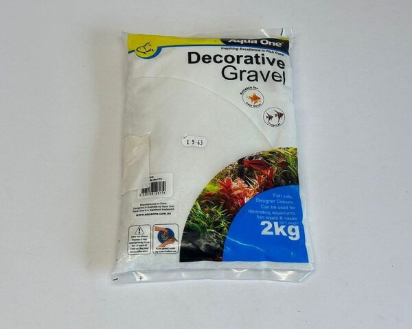 Aqua One Decorative Gravel - White Glitter Sand - 2kg
